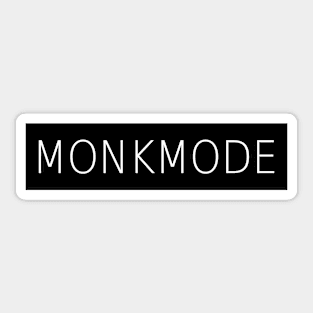 Monk Mode Discipline Sticker